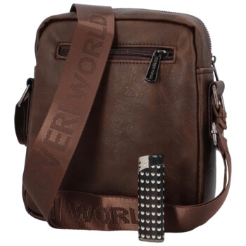 Pánská crossbody taška na doklady tmavě hnědá - Coveri Joachym