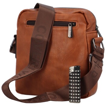 Pánská crossbody taška na doklady hnědá - Coveri Joachym
