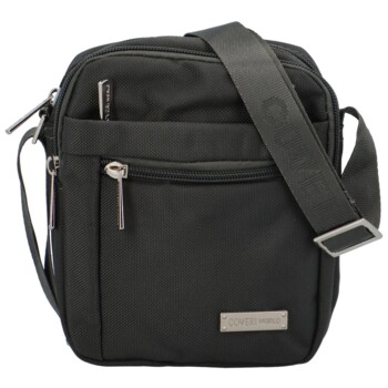 Pánská crossbody taška na doklady tmavě šedá - Coveri Lukan