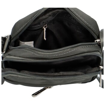 Pánská crossbody taška na doklady tmavě šedá - Coveri Lukan