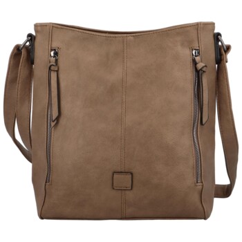 Dámská crossbody kabelka tmavě béžová - Paolo Bags Juliana