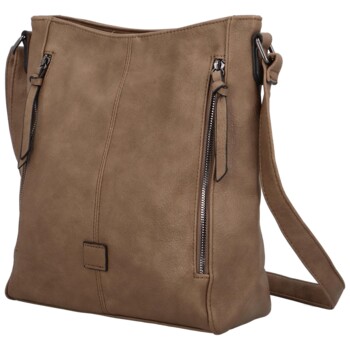 Dámská crossbody kabelka tmavě béžová - Paolo Bags Juliana