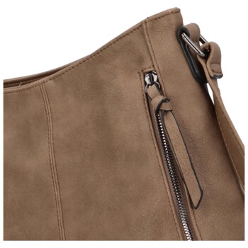 Dámská crossbody kabelka tmavě béžová - Paolo Bags Juliana