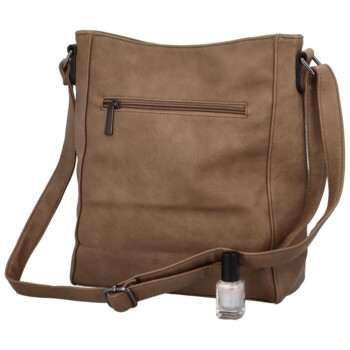 Dámská crossbody kabelka tmavě béžová - Paolo Bags Juliana