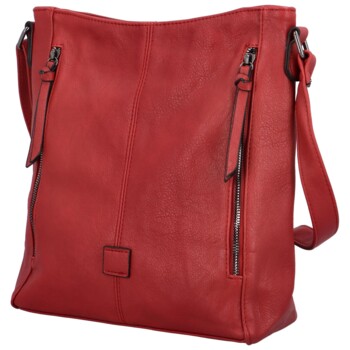 Dámská crossbody kabelka červená - Paolo Bags Juliana