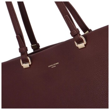 Dámská kabelka přes rameno vínová - David Jones Muliana