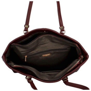 Dámská kabelka přes rameno vínová - David Jones Muliana