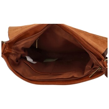 Dámská crossbody kabelka světle hnědá - Paolo Bags Erikoma