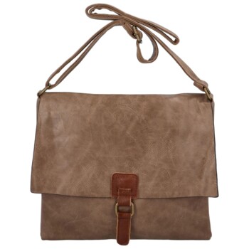 Dámská crossbody kabelka tmavě béžová - Paolo Bags Erikoma