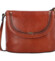 Dámská kožená crossbody kabelka hnědá - Katana Elvírana