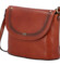Dámská kožená crossbody kabelka hnědá - Katana Elvírana