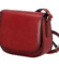 Dámská kožená crossbody kabelka tmavě červená - Katana Vureno