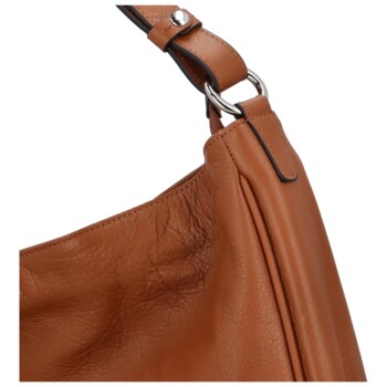 Dámská kožená kabelka světle hnědá - Katana Serva