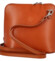 Dámská kožená crossbody kabelka koňaková - ItalY Hannah