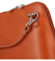 Dámská kožená crossbody kabelka koňaková - ItalY Hannah