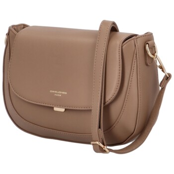Dámská crossbody kabelka taupe - David Jones Maya