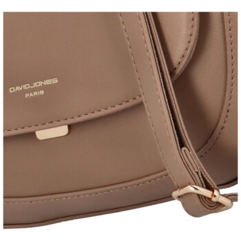Dámská crossbody kabelka taupe - David Jones Maya