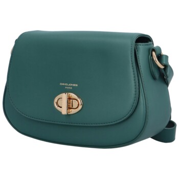 Dámská crossbody kabelka tyrkysově zelená - David Jones Ima