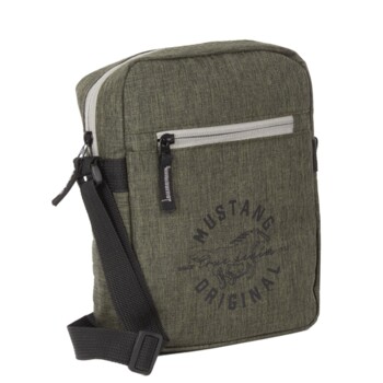 Pánská látková crossbody taška khaki - Mustang Sanjay