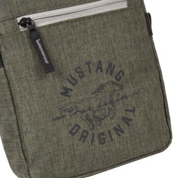 Pánská látková crossbody taška khaki - Mustang Sanjay