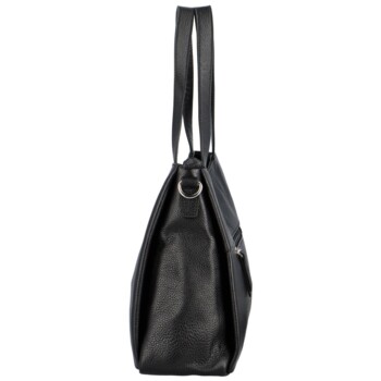 Dámská kožená kabelka černá - Katana Deborah