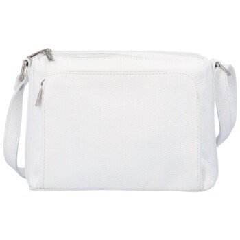 Dámská kožená crossbody kabelka bílá - ItalY Bandit 2