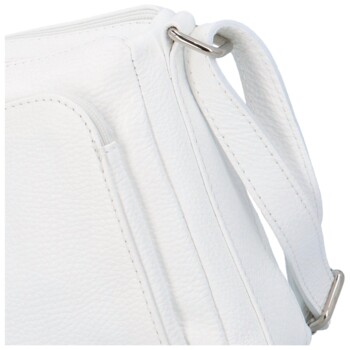 Dámská kožená crossbody kabelka bílá - ItalY Bandit 2