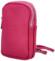 Dámské kožené crossbody pouzdro fuchsiové  - Delami Valli