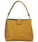 Dámská kožená kabelka do ruky tmavě žlutá - ItalY Auren