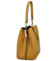 Dámská kožená kabelka do ruky tmavě žlutá - ItalY Auren
