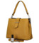 Dámská kožená kabelka do ruky tmavě žlutá - ItalY Auren