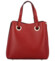 Dámská kožená kabelka červená - Delami Roseli