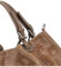 Dámská kožená kabelka taupe - Delami Minestra