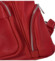 Dámský kožený batoh malinově červený - Delami Yloid