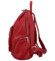 Dámský kožený batoh malinově červený - Delami Yloid