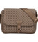 Trendy dámská crossbody kabelka s módním potiskem tmavě béžová - Coveri Segunda