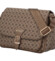 Trendy dámská crossbody kabelka s módním potiskem tmavě béžová - Coveri Segunda