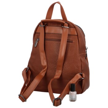 Dámský kabelko-batoh hnědý - Coveri Paola