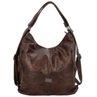 Dámský kabelko-batoh tmavě hnědý - Romina Jaye
