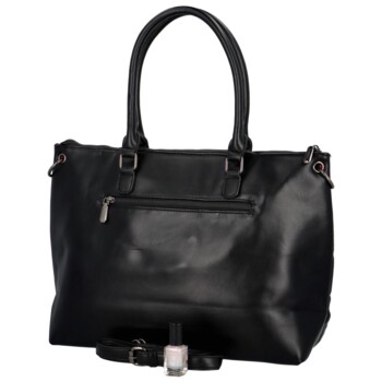 Stylová velká dámská kabelka na rameno černá - DIANA & CO Gisela