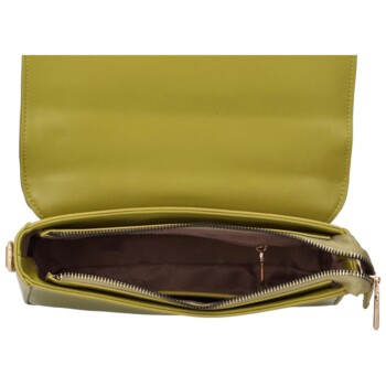 Dámská crossbody kabelka olivově zelená - DIANA & CO Irenee