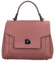 Dámská kožená kabelka do ruky růžová - Delami Riley