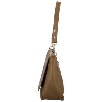 Dámska kožená crossbody khaki - Delami Yvette