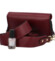 Dámská kožená crossbody vínová - Delami Carolyn