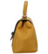 Dámská kožená kabelka do ruky žlutá - Delami Riley
