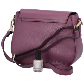 Dámská kožená crossbody kabelka fialová - ItalY Pretty