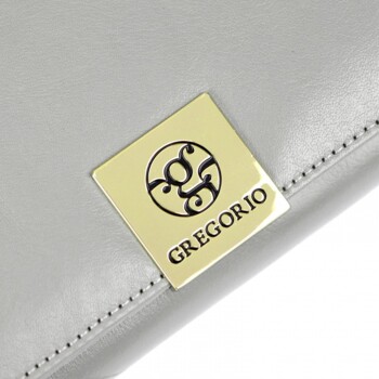 Dámská kožená peněženka šedá - Gregorio Sofasa