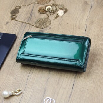 Dámská kožená peněženka zelená - Gregorio Gluliana