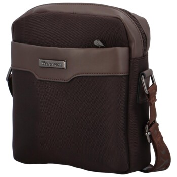 Pánská crossbody taška coffee - Coveri Bruttos