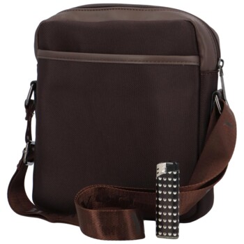 Pánská crossbody taška coffee - Coveri Bruttos